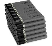 DDDDD Theedoek Ristretto Anthracite (6 stuks)