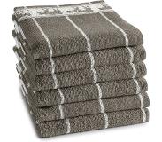 Ddddd Keukendoek Zwart Bont Taupe (6 stuks)