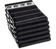 DDDDD Theedoek Zwart Bont Black (6 stuks)