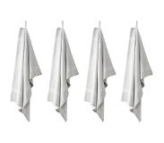Walra Theedoek Line Out - Licht grijs - Set van 4