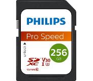 Philips SDXC geheugenkaart 256GB - Class 10 - UHS-I U3 - FM25SD65B