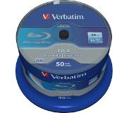 Verbatim BD-R SL Datalife 25 GB blu-ray media 6x, 50 stuks