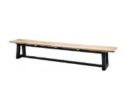 Suns Tuinbank Suns Ovada Matt Royal Grey / Natural New Teak 220 x 40 x 45 cm
