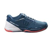 Wilson Tennisschoen Wilson Women Rush Pro 2.5 2021 Majolica Blue White Hot Coral-Schoenmaat 36 (UK 3.5)