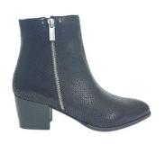 Jj footwear Enkellaars JJ Footwear Gaborono Metallic Zwart Voetbreedte G-Schoenmaat 36