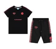 BLACK BANANAS Hexagon T-Shirt Kids Black/Pink - Maat 176 - Kleur: Zwart | Soccerfanshop