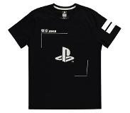 Difuzed Sony PlayStation Black White Logo Tshirt S