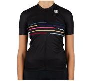 Sportful Fietsshirt Sportful Women Vélodrome Short Sleeve Jersey Black-M