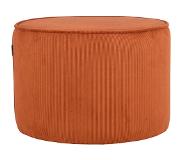 Label51 Poef Tibo - Rust - Ribcord (Rust, 55x55x40cm)