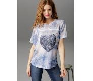 Aniston T-shirt met broderie anglaise