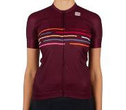 Sportful Fietsshirt Sportful Women Vélodrome Short Sleeve Jersey Red Wine-M