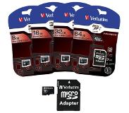 Verbatim Premium - Flashgeheugenkaart (SD adapter inbegrepen)