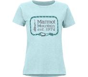 Marmot Ascender T-shirt Dames, blauw S 2021 T-shirts