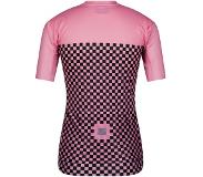 Sportful Checkmate Fietsshirt - Maat M - Vrouwen - roze - zwart