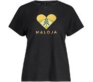 Maloja Dames HabichtskrautM. T-shirt (Maat S, zwart)