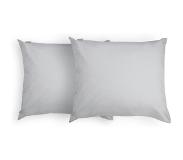 Walra Kussensloop Crispy Cotton Set van 2 Grijs - 60x70 cm