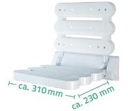 RIDDER Douchezitje inklapbaar wit A00200101