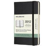 Moleskine 18 Maanden Agenda - 2021/22 - Wekelijks Horizontaal - Pocket (9x14 cm) - Zwart - Harde Kaft