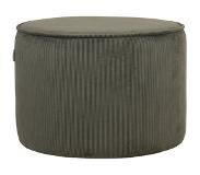 Label51 Poef Tibo - Army green - Ribcord (Army green, 55x55x40cm)