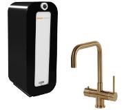 Hotspot titanium vitoria kokend water kraan met combi 8 liter boiler, goud