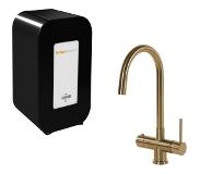 Hotspot titanium calisto kokend water kraan met solo 4 liter boiler, goud