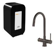 Hotspot titanium calisto kokend water kraan met solo 4 liter boiler, gun metal