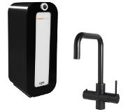 Hotspot titanium Vitoria kokend water kraan met Combi 8 liter boiler, mat zwart