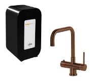 Hotspot titanium vitoria kokend water kraan met solo 4 liter boiler, koper