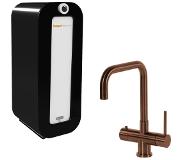 Hotspot titanium vitoria kokend water kraan met combi 8 liter boiler, koper