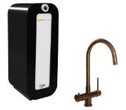 Hotspot titanium calisto kokend water kraan met combi 8 liter boiler, koper