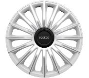 Sparco 4-Delige Wieldoppenset Treviso 16-inch zilver