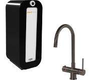 Hotspot titanium calisto kokend water kraan met combi 8 liter boiler, gun metal