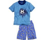 Playshoes pyjama voetbal korte mouw donkerblauw jongens