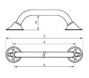 Handicare Linido wandbeugel ergogrip 70cm wit LI2611070102