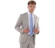Recall Shaped fit Pak Heren Beige kleine ruit | Maat: 54 | 97% wol, 3% elastaan