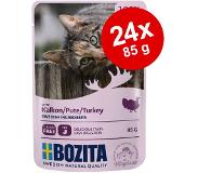 Bozita 12x85g Stukjes in Saus als Vlees- en Vismenu (4 Soorten) Bozita Kattenvoer