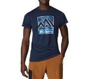 Columbia Zero Rules S S Graphic Shirt 1533291464, Mannen, Marineblauw, t-shirty, maat: M EU