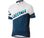 Löffler - Bike Jersey Full-Zip Messenger - Fietsshirt 56, blauw/grijs