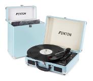 Fenton Platenspeler - Fenton RP115 platenspeler met Bluetooth, auto-stop, USB en bijpassende platenkoffer - Blauw