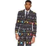 Opposuits verkleedpak Pac-Man winter heren polyester zwart