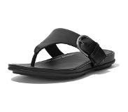 FitFlop Women Gracie Toe-Post Sandals All Black-Schoenmaat 40