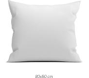 Satin 2x Premium Katoen/Satijn Kussenslopen Licht Grijs | 80x80 | Subtiel Glazend | Zacht En Luxe