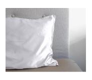Satin Luxe Glans Satijnen Kussenslopen Wit | 60x70 | 2 Stuks | Tegen Acne En Onzuiverheden