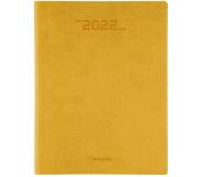 Brepols Agenda 2022 - Timing week - COLORA soepel gerecycleerd leder - 17,1 x 22 cm - Geel