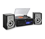 Auna DS-2 stereo-installatie platenspeler cd MP3-recorder USB AUX-In FM/MW boxen