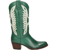 Sendra Debora Flex leren cowboylaarzen groen/wit Dames | Maat: 40