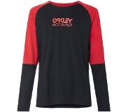 Oakley Apparel Switchback Trail Long Sleeve T-Shirt Zwart Rood