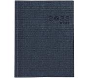 Brepols Agenda 2022 - Ecotiming - Gerecycleerd papier - Kazar gebonden met - 17,1 x 22 cm - Blauw