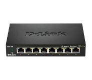 D-Link DGS-108GL Unmanaged Gigabit Ethernet (10/100/1000) Zwart