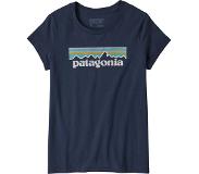 Patagonia Kinderen Girls Pastel P-6 Logo Organic T-shirt (Maat M, blauw)
